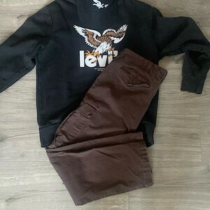 Banna Republic Cargo Brown Pants Tapered fit